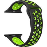 Gpack Apple Watch Series 8 41 mm Delikli Çift Renk Silikon Kordon