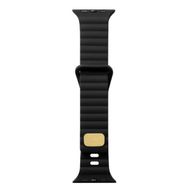 Gpack Apple Watch Series 8 45 mm Silikon Metal Tokalı Ayarlanabilir Krd73 Kordon