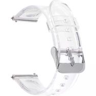 Gpack Havit Watch M9030 Pro KRD 13 Renksiz Metal Tokalı Şeffaf Silikon Kordon