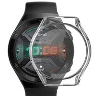 Gpack Huawei Watch GT 2E 46 mm Önü Kapalı Şeffaf Silikon Renksiz Kordon