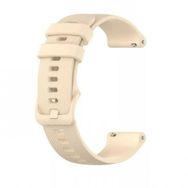 Gpack Huawei Watch GT 3 Classic 46 mm Benekli Kancalı Silikon Bej Kordon