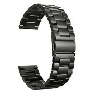 Gpack Huawei Watch GT 3 Elegant 42 mm Metal Sıralı Kordon KRD 04 Siyah Kordon