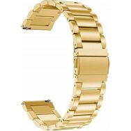 Gpack Huawei Watch GT 3 Elite 46 mm Metal Sıralı Kordon KRD 04 Bronz Kordon