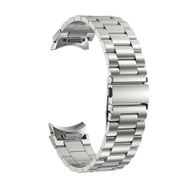 Gpack KRD 04 Samsung Galaxy Watch 6 40 mm Aparatlı Metal Sıralı Gümüş Kordon