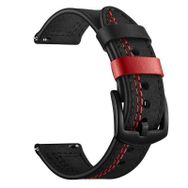 Gpack KRD19 Amazfit Cheetah Pro Nubuk Deri Görünüm Dikişli Siyah Kordon
