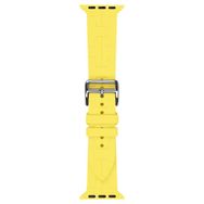 Gpack KRD92 Sarı Apple Watch 4 5 44 mm Katman Görünüm Spor Silikon Kordon