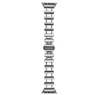 Gpack KRD96 Apple Watch 4 5 40 mm Metal Yandan Çıtçıtlı Boşluklu Tasarım Gümüş Kordon