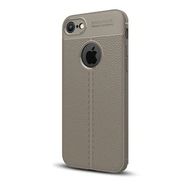 Gpack MHR2589360902 Apple Iphone 7 Niss Deri Görünümlü Arka Koruma Nano Glass Silikon Cep Telefonu Kılıf