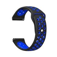 Gpack Realme Watch S Pro Delikli Çift Renk Silikon Mavi Kordon