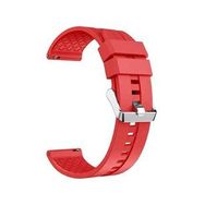Gpack Realme Watch S Pro Silikon Çizgili Kançalı Kırmızı Kordon