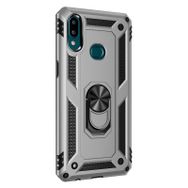 Gpack Samsung Galaxy A10S Vega Standlı Yüzüklü Mıknatıslı Nano Ekran Koruyucu Kalem Kırmızı Cep Telefonu Kılıf