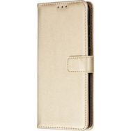 Gpack Samsung Galaxy A11 LocaL Cüzdan Standlı Kartvizitli Gold Kılıf