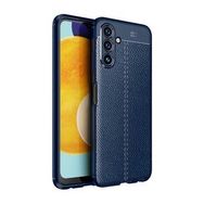 Gpack Samsung Galaxy A13 Niss Silikon Deri Görünümlü Korumalı Lacivert Kılıf