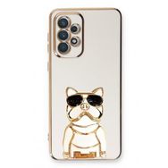 Gpack Samsung Galaxy A72 Kamera Korumalı Köpek Desenli Standlı Silikon Kılıf