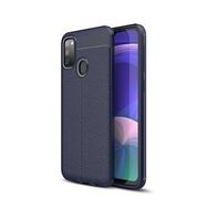 Gpack Samsung Galaxy M30s Niss Deri Görünümlü Kırmızı Silikon Kılıf