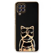 Gpack Samsung Galaxy M32 4G Kamera Korumalı Köpek Desenli Standlı Silikon Kılıf