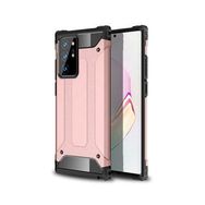 Gpack Samsung Galaxy Note 20 Ultra Tank Motta Standlı Yüzüklü Mıknatıslı Siyah Kılıf