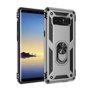 Gpack Samsung Galaxy Note 8 Çift Katmanlı Tank Yüzüklü Mıknatıslı Vega Kapak Kırmızı Cep Telefonu Kılıf