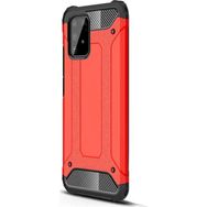 Gpack Samsung Galaxy S10 Lite Crash Tank Çift Katman Koruyucu Kırmızı Cep Telefonu Kılıf