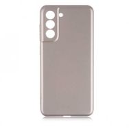 Gpack Samsung Galaxy S21 Fe Kamera Korumalı Premier Mat Silikon Bronz Kılıf