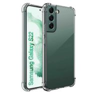 Gpack Samsung Galaxy S22 AntiShock Kamera Korumalı Silikon Renksiz Kılıf