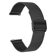 Gpack Samsung Galaxy Watch 3 45 mm Çıtçıtlı Hasır Metal Örgülü KRD 45 Gümüş Kordon