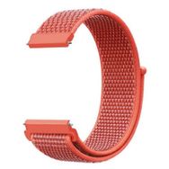 Gpack Samsung Galaxy Watch 42 mm 20 mm Kumaş Naylon Cırtcırtlı ZR Siyah Kordon