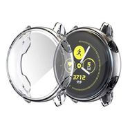 Gpack Samsung Galaxy Watch Active 2 40 mm Önü Kapalı Şeffaf Silikon Renksiz Kordon