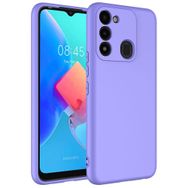 Gpack Tecno Spark 8C Mara Lansman Silikon Mat Soft İçi Süet Kılıf lila