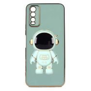 Gpack Vivo Y20 Kamera Korumalı Astronot Desenli Standlı Silikon Kılıf
