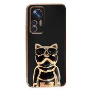 Gpack Xiaomi 12T Pro Kamera Korumalı Köpek Desenli Standlı Silikon Kılıf