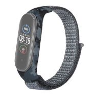 Gpack Xiaomi Mi Band 3 4 Kumaş Cırtcırt Kamuflaj Desenli Siyah Kordon