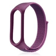 Gpack Xiaomi Mi Band 5 Kumaş Cırtcırt Velcro Mor Kordon