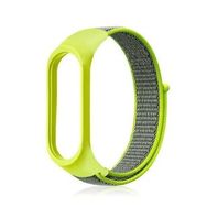 Gpack Xiaomi Mi Band 5 Kumaş Cırtcırt Velcro Yeşil Kordon