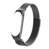 Gpack Xiaomi Mi Band 7 Hasır Metal Ayarlanabilir KRD 01 Siyah Kordon