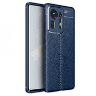 Gpack Xiaomi Mi Mix 4 Niss Silikon Deri Görünümlü Kamera Korumalı Lacivert Kılıf