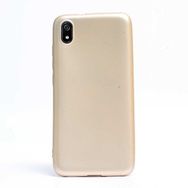 Gpack Xiaomi Redmi 7A Premier Silikon Esnek Arka Koruma Altın Kılıf