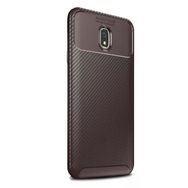 Gpack Xiaomi Redmi 8A Negro Karbon Dizayn Kahverengi Silikon Cep Telefonu Kılıf
