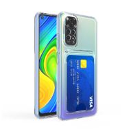 Gpack Xiaomi Redmi Note 11 Pro Kartlıklı Şeffaf Silikon Kamera Korumalı Kılıf