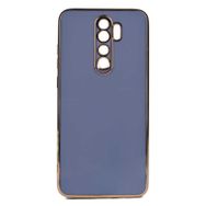 Gpack Xiaomi Redmi Note 8 Pro Bark Parlak Silikon Kenarları Rose Mavi Kılıf