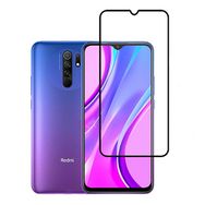 Gpack Xiaomi Redmi Note 9 4g Full Kapatan Renkli Cam Tam Koruma Siyah Kılıf
