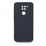 Gpack Xiaomi Redmi Note 9 Mara Silikon Mat Soft Kamera Korumalı Lansman Siyah Kılıf
