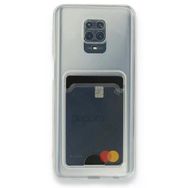 Gpack Xiaomi Redmi Note 9S Kartlıklı Şeffaf Silikon Lüks Korumalı Kılıf