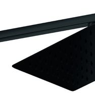 GPD ADS29-S Kare Slim Metal 25x25 cm Siyah Ankastre Duş Başlığı