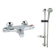 GPD TBB01 DST16 Termostatik Banyo Bataryası ve Sürgülü Duş Seti