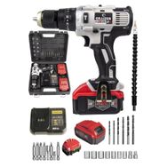 Graizer Alman Gri 48 V 5 Ah 13 Mm Metal Mandren Darbeli Çift Akülü Vidalama Matkap + 27 Parça Pro Set