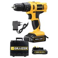 Graizer EKC-000032 32 V 5 Ah Darbeli Çift Akülü Şarjlı Vidalama Matkap