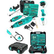 Graizer M-21 Alman 400 Watt 352 Parça 60.000 Rpm 6 Kademe Devir Ayarlı Hobi Gravür Seti Mavi Mini Taşlama Makinesi