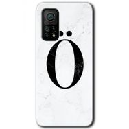 Gramaphone Mi 10T Hd Desen Baskılı Arka Kapak Beyaz Mermer Desenli Ö Harfi Kılıf