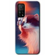 Gramaphone Mi 10T Hd Desen Baskılı Arka Kapak Cat Butterfly Kılıf